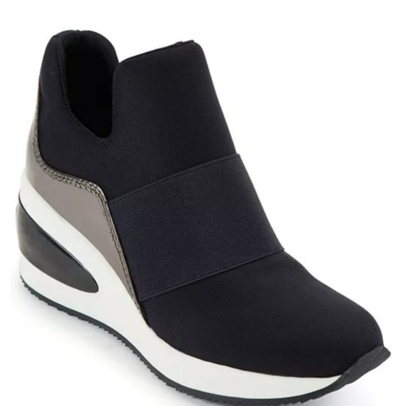 Dkny Shoes - DKNY Borg Wedge Sneakers -6.5
